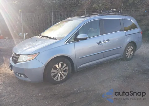 2014 Honda Odyssey Ex-L из США, поврежденный, VIN 5FNRL5H62EB013166
